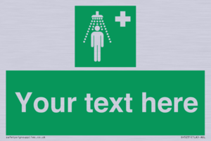 Custom Safety Shower Sign